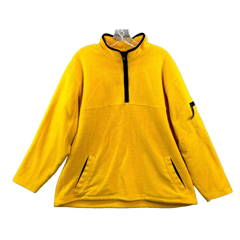 Prospirit Fleece Jacket Men XL Yellow Cold Weather Gorpcore Hike Camping Outdoor